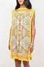 Hermes Yellow Silk/Alpaca Dress Size 38