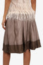 Hugo Boss Brown Silk Mini Skirt Size 6