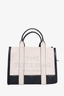 Marc Jacobs Black/White Leather Medium The Tote Bag