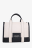 Marc Jacobs Black/White Leather Medium The Tote Bag
