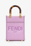 Fendi Pink Calfskin Leather Mini Sunshine Shopper Tote