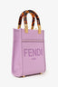 Fendi Pink Calfskin Leather Mini Sunshine Shopper Tote