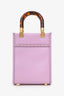 Fendi Pink Calfskin Leather Mini Sunshine Shopper Tote