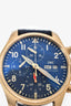 IWC Bronze Chronograph 41mm Pilot's Watch with Blue Strap