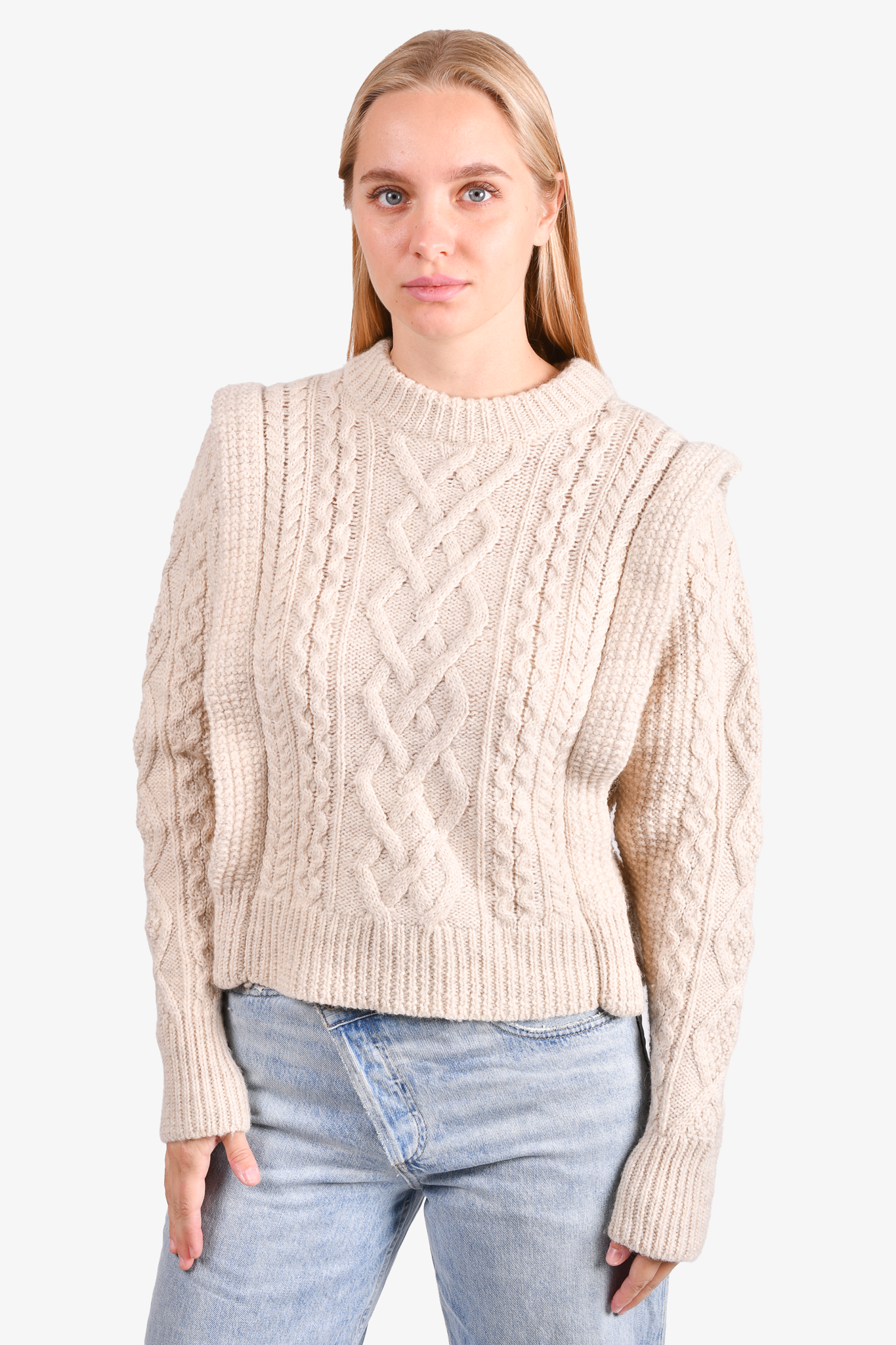 Isabel marant cable knit 2025 sweater