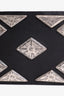 Isabel Marant Black Leather Silver Diamond Shape Details Waist Belt Size M