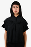Isabel Marant Black Ruffle Sheer Short Sleeve Blouse Size 36