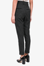 Isabel Marant Black/White Grid Printed Virgin Wool Trousers Size 34