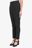 Isabel Marant Black/White Grid Printed Virgin Wool Trousers Size 34