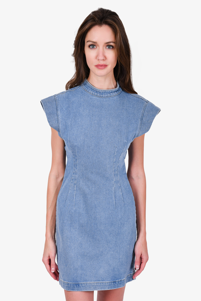 isabel marant denim dress Pelonaga denim minidress in blue - Isabel Marant