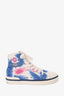 Isabel Marant Blue/Pink Multiprint High Top Sneakers Size 41