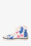 Isabel Marant Blue/Pink Multiprint High Top Sneakers Size 41