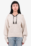 Isabelle Marant Cream Wool Knit Hooded Sweater Size 1