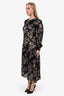 Isabel Marant Etoile Black Floral Maxi Dress Size 38