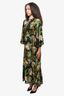 Isabel Marant Etoile Black Floral Print Sheer Maxi Dress Size 38