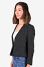 Isabel Marant Etoile Black Wool Blended Cropped Blazer Jacket Size 36