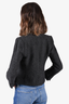 Isabel Marant Etoile Black Wool Blended Cropped Blazer Jacket Size 36