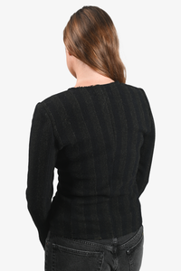 Isabel Marant Etoile Black Wool Striped Jacket Size 36