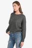 Isabel Marant Etoile Grey Mohair Long Sleeve Sweater Size 34