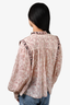 Isabel Marant Etoile Pink and Cream Floral Cotton Blouse Size 38