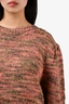 Isabel Marant Etoile Pink and Green Wool Blend Sweater Size 44