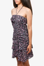 Isabel Marant Etoile Purple Printed Halterneck Dress Size 40