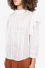 Isabel Marant Etoile White Embroidered Blouse Size 42