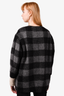 Isabel Marant Etoile Wool Black/Grey Plaid Zip-Up Jacket Size 38