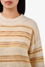 Isabel Marant Etoile Yellow/Cream Striped Crewneck Sweater Size 34