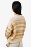 Isabel Marant Etoile Yellow/Cream Striped Crewneck Sweater Size 34