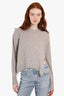 Isabel Marant Grey Cashmere Sweater Open Side Size 34