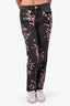 Isabel Marant Grey Denim Cherry Blossom Embroidered Jeans Size 36