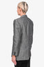 Isabel Marant Grey Wool Blend Double Breasted Blazer Jacket sz 36