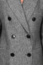 Isabel Marant Grey Wool Blend Double Breasted Blazer Jacket sz 36