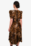 Isabel Marant Leopard Printed Velvet Dress Size 38