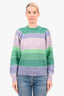 Isabel Marant Purple/Green Mohair Sweater Size 42