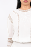 Isabel Marant White Crochet Trimmed Mini Dress Size 38