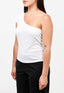 Isabel Marant White One Shoulder Top Size M