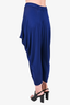 Issey Miyake Blue Drop Crotch Pants Size 2