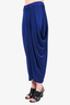 Issey Miyake Blue Drop Crotch Pants Size 2