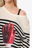 JW Anderson Black/White Striped Glove Sweater Size L Mens
