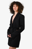 Jacquemus Black Virgin Wool Cutout Blazer Dress Size 38