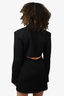 Jacquemus Black Virgin Wool Cutout Blazer Dress Size 38