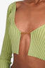 Jacquemus Green 'Pralu' Cropped Cardigan Size 38