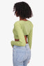 Jacquemus Green 'Pralu' Cropped Cardigan Size 38