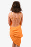 Jacquemus Orange "Le Splash" Midi Dress Size 38