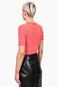 Jacquemus Orange/Pink Ribbed Knit Bodysuit Size 34