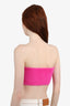 Jacquemus Pink Button-Up Tube Top Size XS