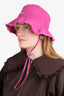 Jacquemus Pink Logo Detail Bucket Hat Size M
