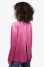 Jacquemus Pink Satin Open Back with Logo Front Clasp Size 40
